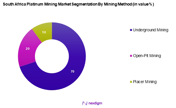 South Africa Platinum Mining Market Segmentation by Mining methods