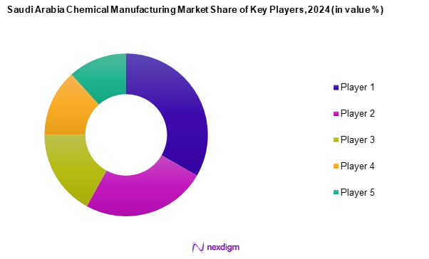 Saudi Arabia Chemical Manufacturing Market Share of Key Players