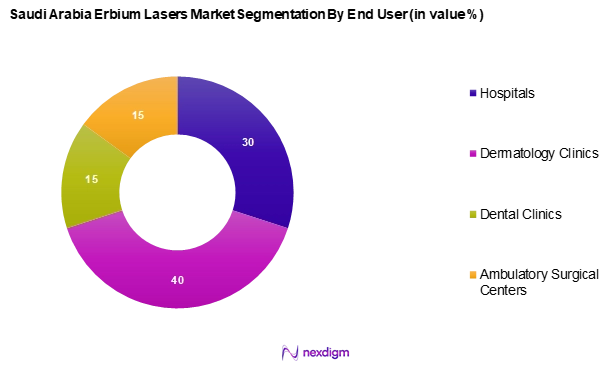 Saudi Arabia Erbium Lasers Market Segmentation by End-user