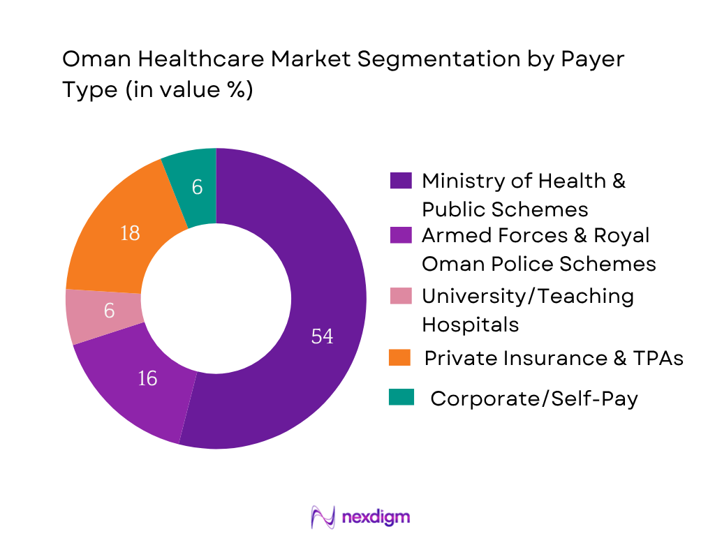 Oman Healthcare Market Segmentation by Payor
