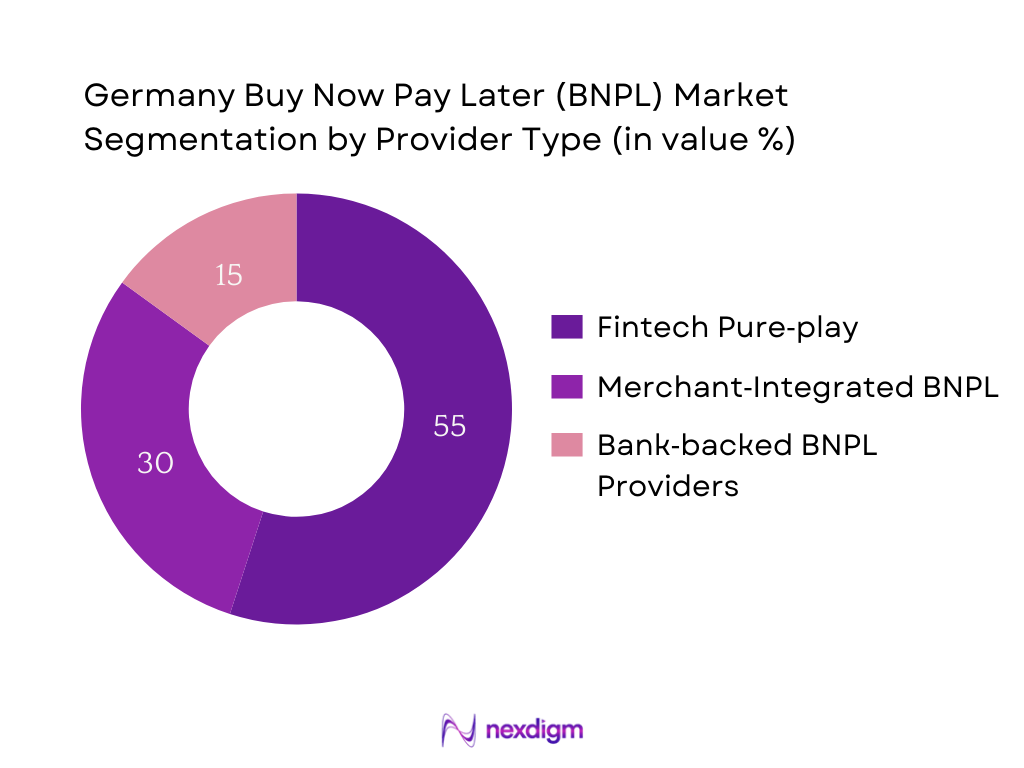Germany BNPL Market Segmentation by Provider Type