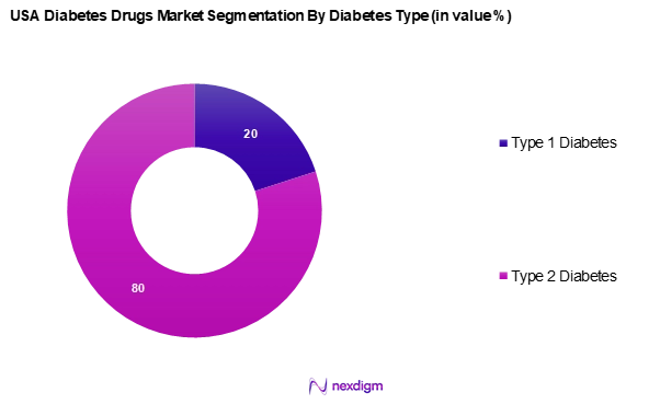 USA Diabetes Drugs Market Segmentation by Diabetes Type