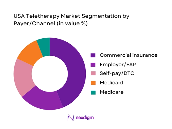 USA Teletherapy Market Segmentation by Payer