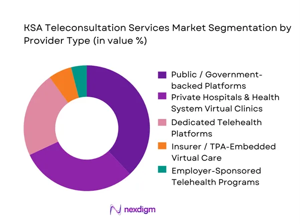 KSA Teleconsultation Services Market Segmentation by Provider Type