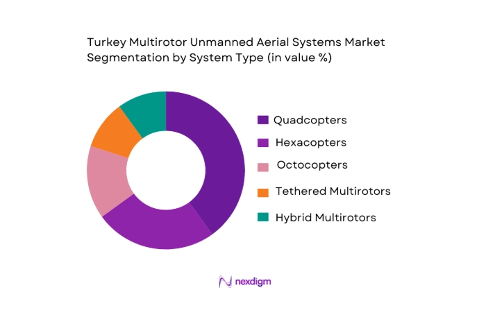 Turkey Multirotor Unmanned Aerial Systems Market segmentation by system type