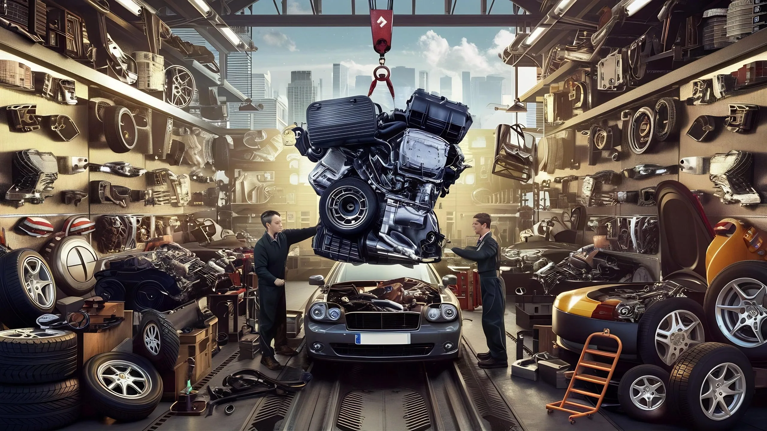 Philippines Automotive Hoods Market Outlook to 2030 car-parts-spares-accesoires-3d-illustration-1-scaled