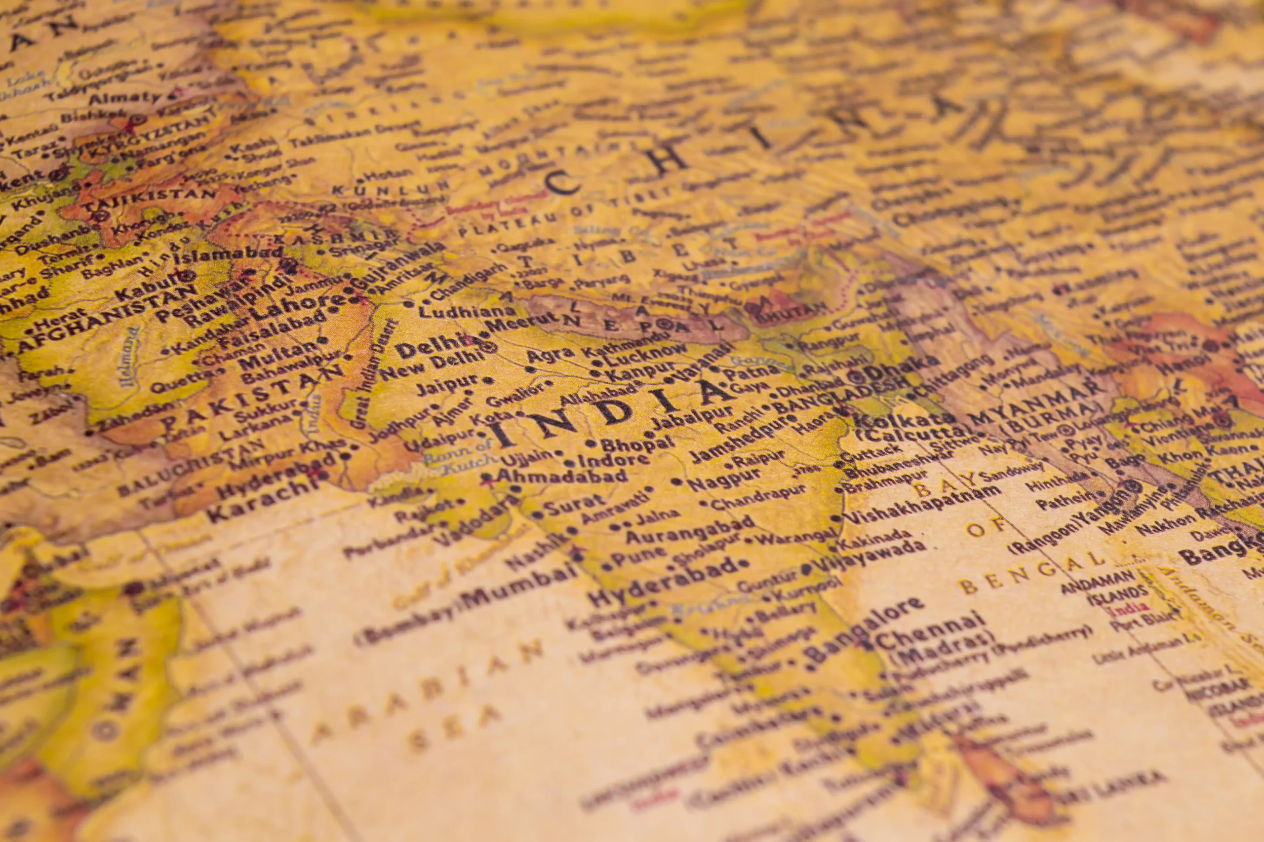 India Border Security Market outlook to 2035 geographic-map-world_compressed-scaled