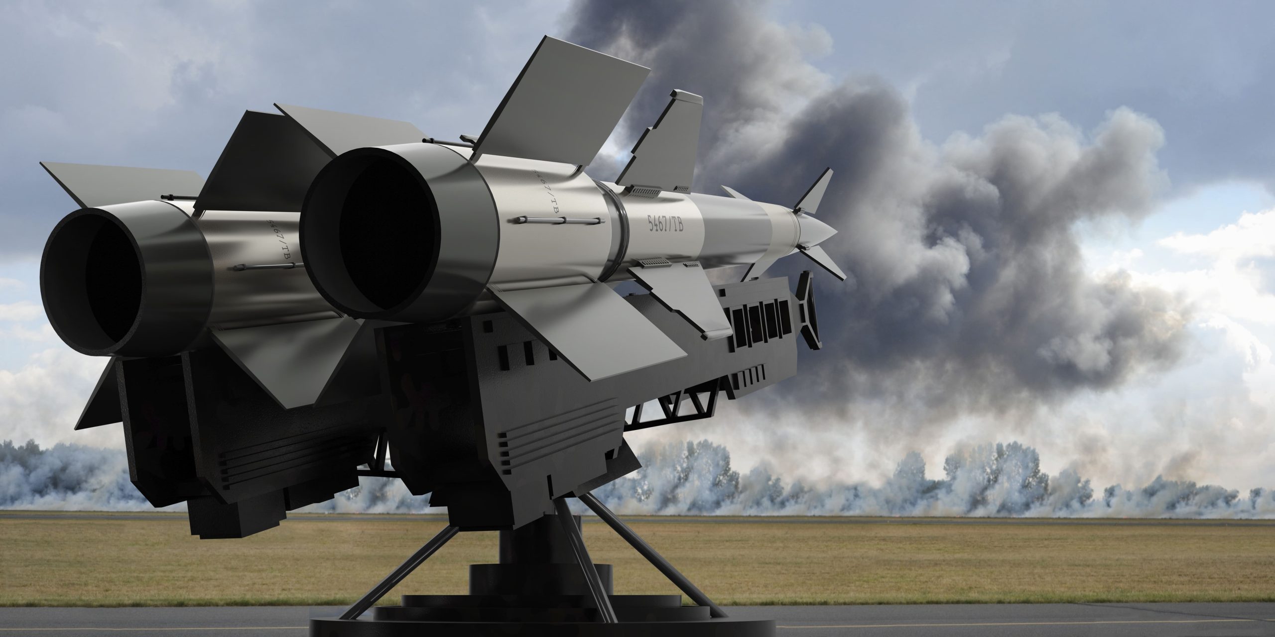 Philippines air defense systems Market outlook to 2035 two-missiles-launcher-3d-illustration-1-scaled