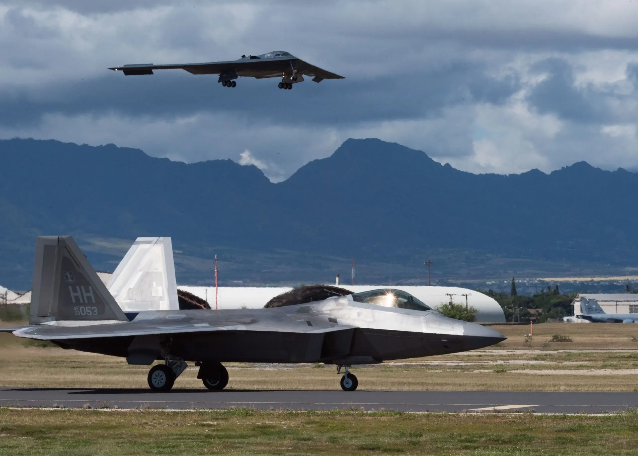 KSA military transport Market outlook to 2035 two-planes-are-runway-with-one-being-flown-by-fighter-jet-1-scaled