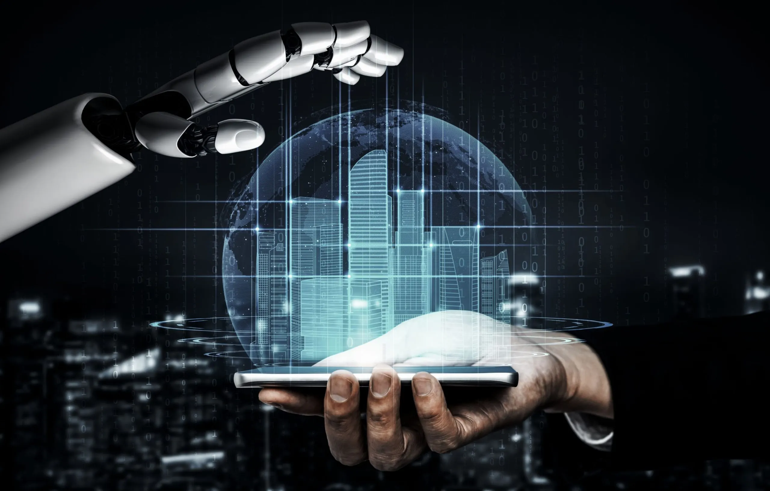 KSA AI Infrastructure Market Outlook to 2035 3d-rendering-artificial-intelligence-ai-research-robot-cyborg-development-future-people-living-digital-data-mining-machine-learning-technology-design-computer-brain-1-scaled