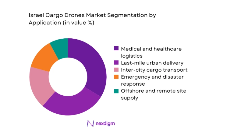 Israel cargo drones Market segment by application