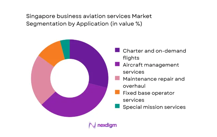 Singapore business aviation services Market segment by application