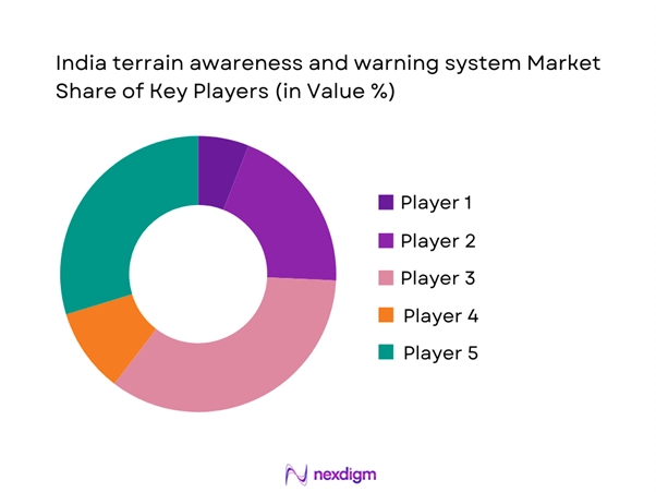 India terrain awareness and warning system Market Share of Key Players