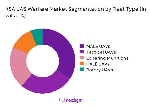 KSA uas warfare Market segmentation by fleet type