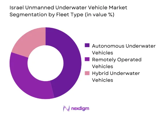 Israel unmanned underwater vehicle Market by fleet type