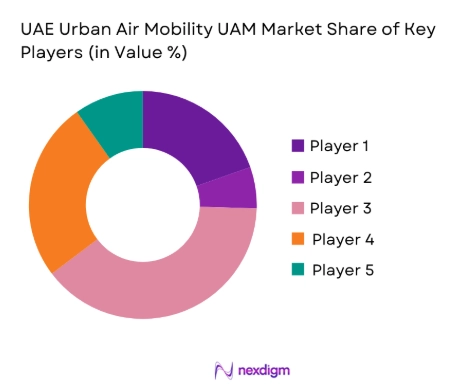 UAE Urban Air Mobility UAM Market share of key players