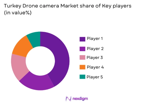 Turkey drone camera systems Market share of key players