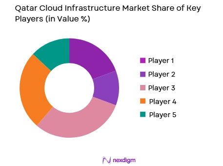 Qatar cloud infrastructure market share of key players