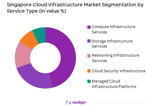 Singapore Cloud Infrastructure market by service type