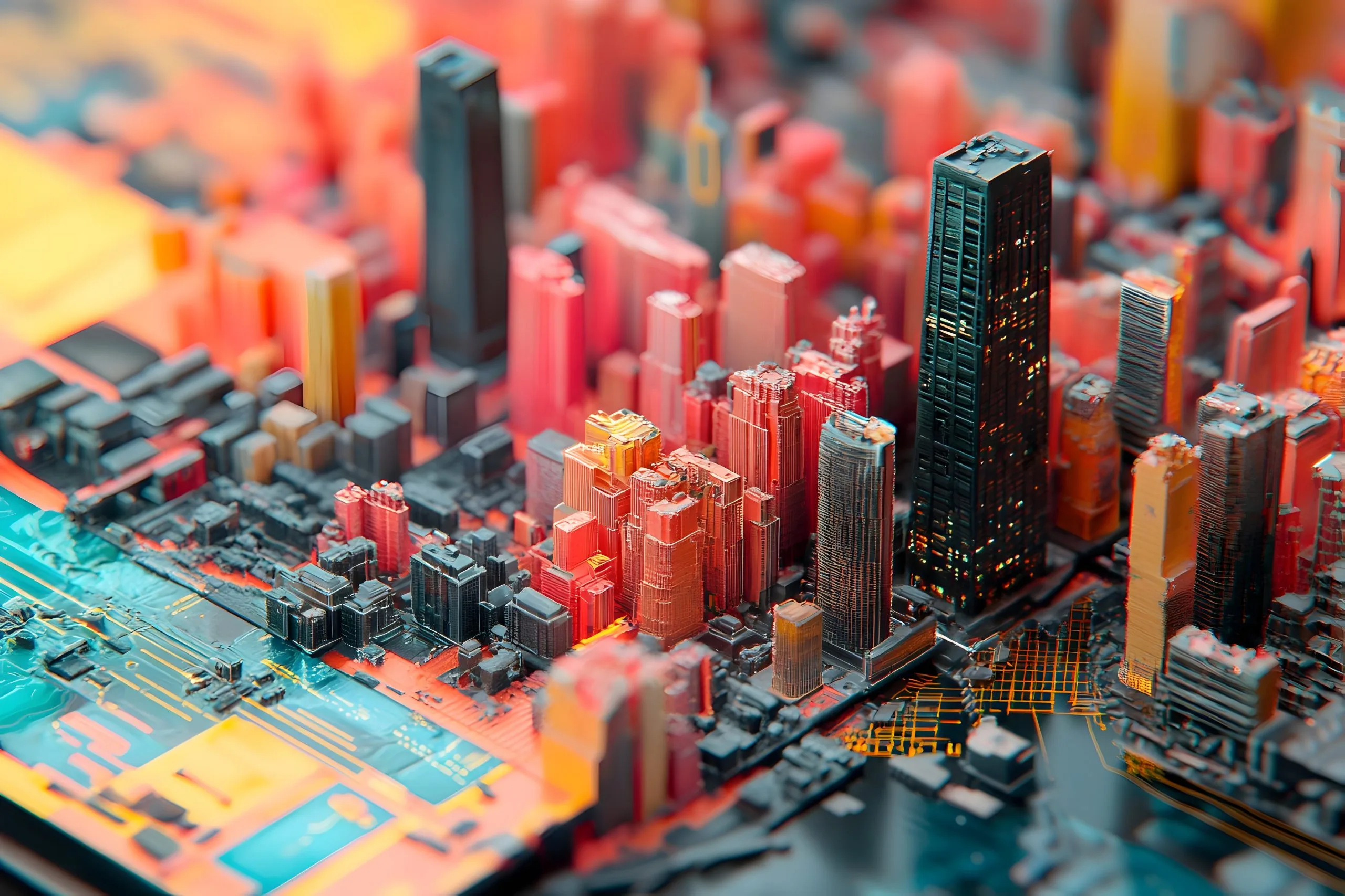 Oman Semiconductor Infrastructure Market Outlook to 2035 abstract-3d-cityscape-illustration-scaled