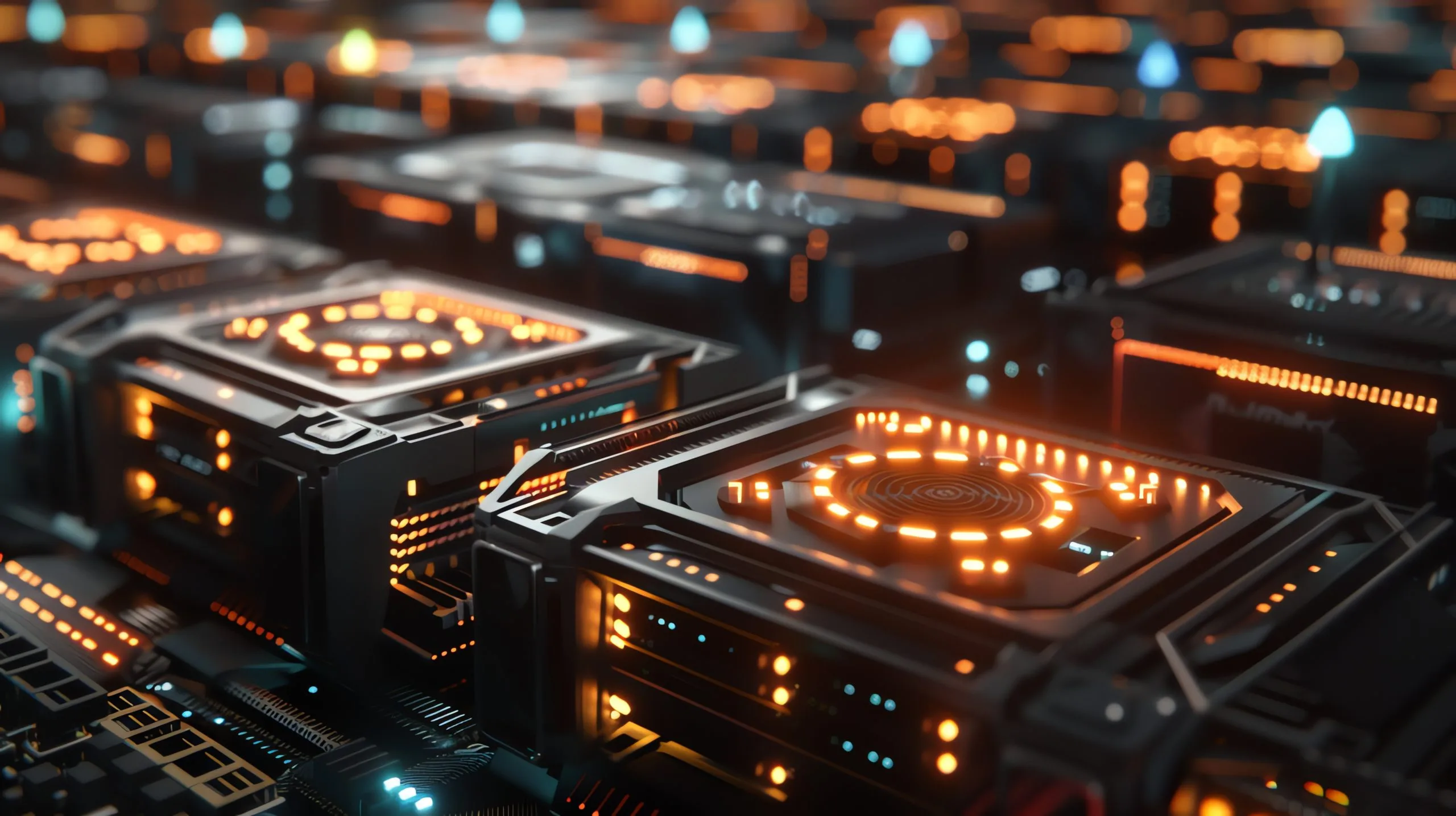 Malaysia AI Servers and GPU Hardware Market Outlook to 2035 abstract-futuristic-technology-background-with-glowing-orange-lights-scaled