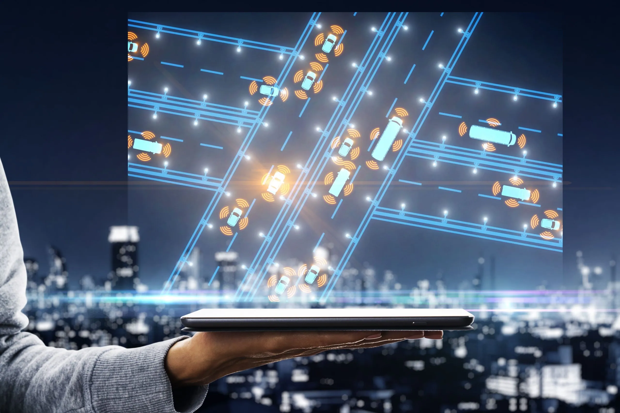 USA Connected Car Platforms Market Outlook 2030 abstract-taxi-service-map-1-scaled