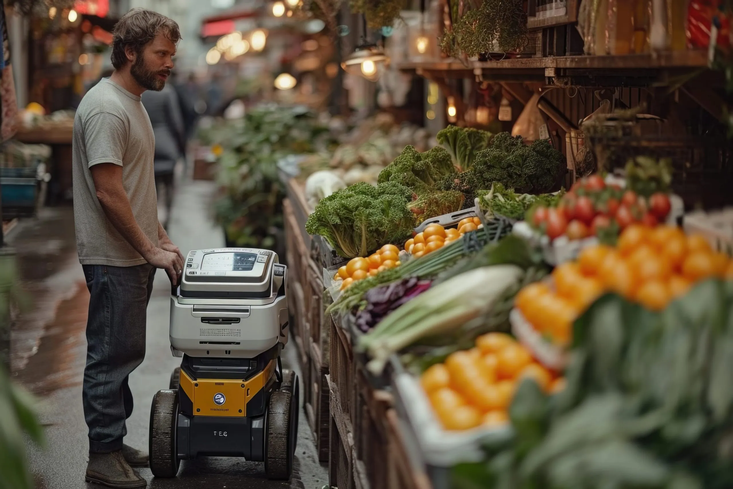 Vietnam Used Harvester Market Outlook to 2035 adult-person-interacting-with-futuristic-delivery-robot-1-scaled