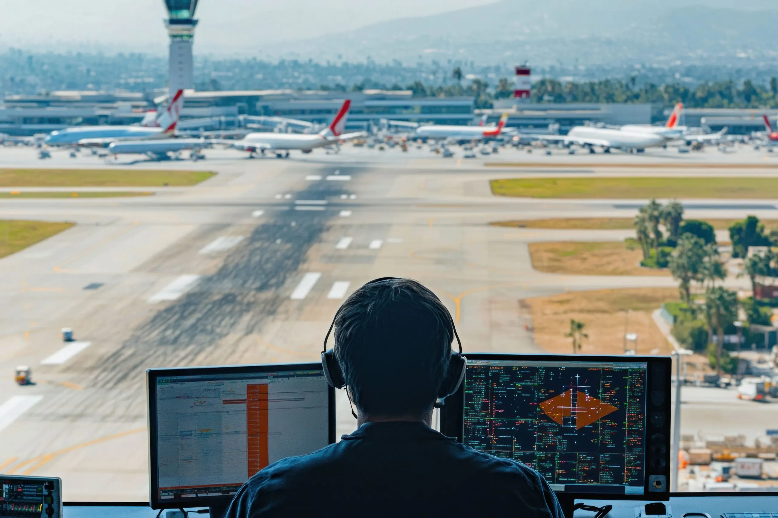Singapore aircraft flight recorder Market outlook to 2035 air-traffic-controller-managing-flights-airport-control-tower-2-1-scaled