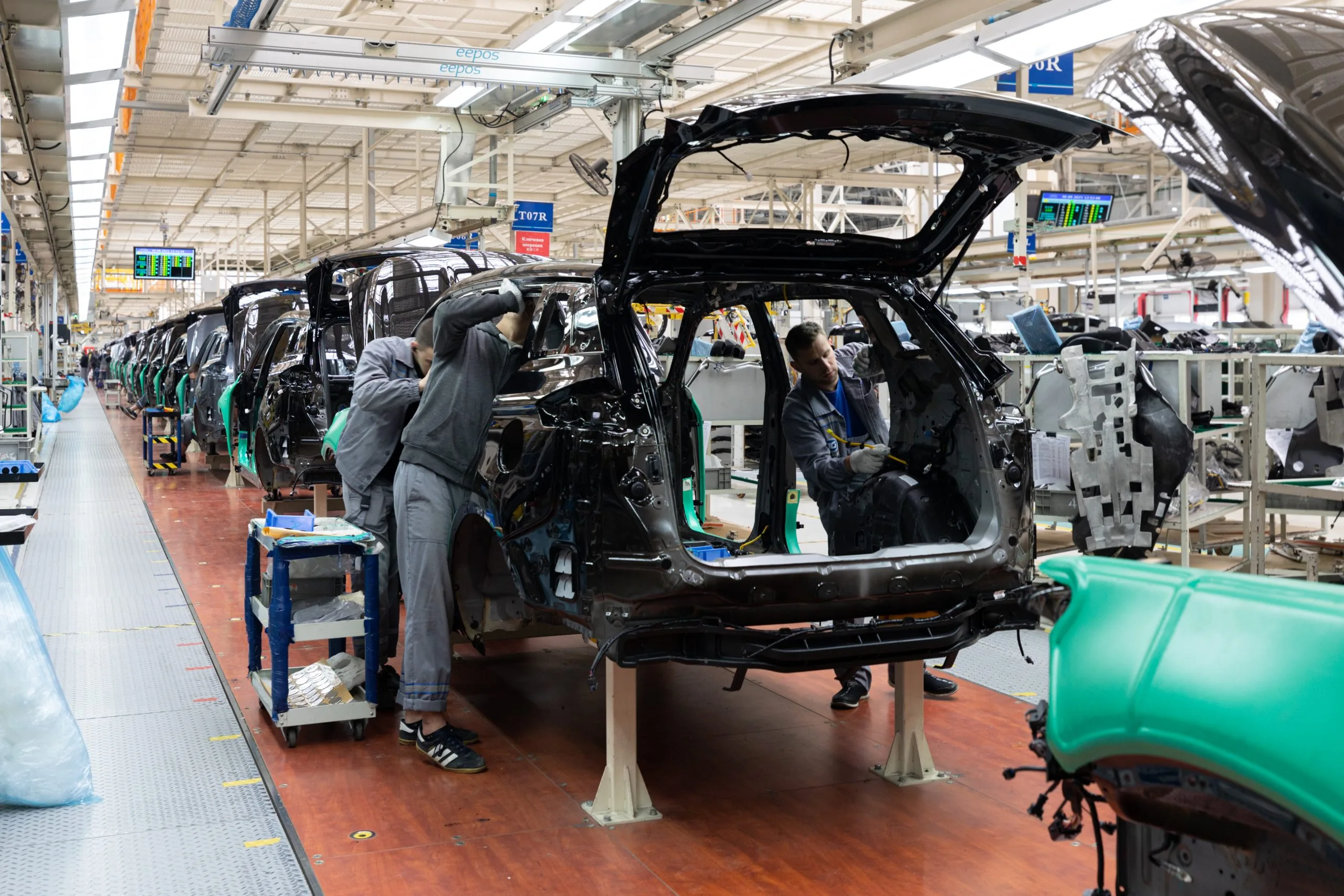 USA Automotive Hoods Market Outlook 2030 car-bodies-are-assembly-line-factory-production-cars-modern-automotive-industry-car-being-checked-before-being-painted-hightech-enterprise-scaled