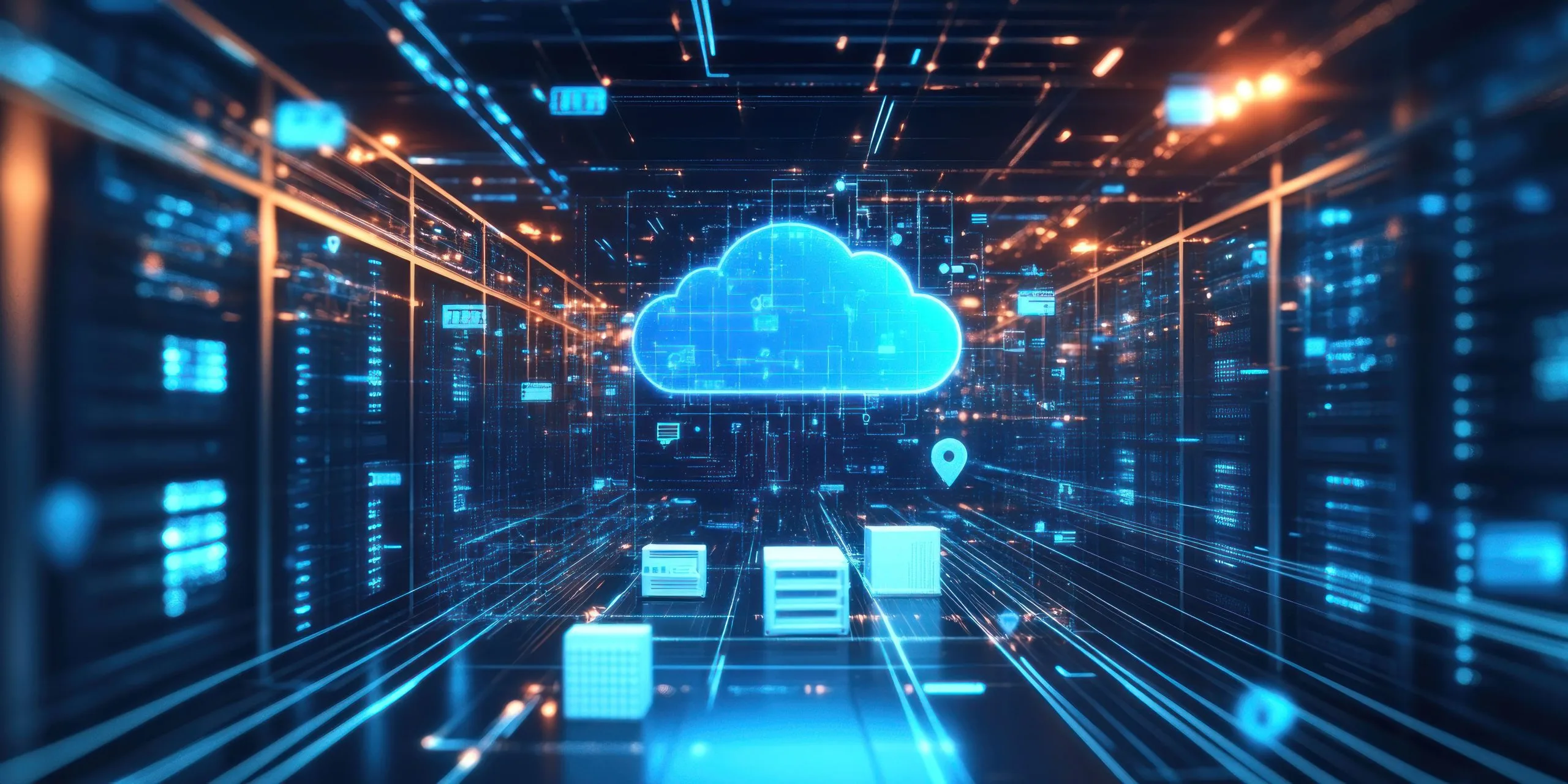 Spain Cloud Infrastructure Market Outlook to 2035 cloud-computing-infrastructure-with-servers-data-flow-1-scaled