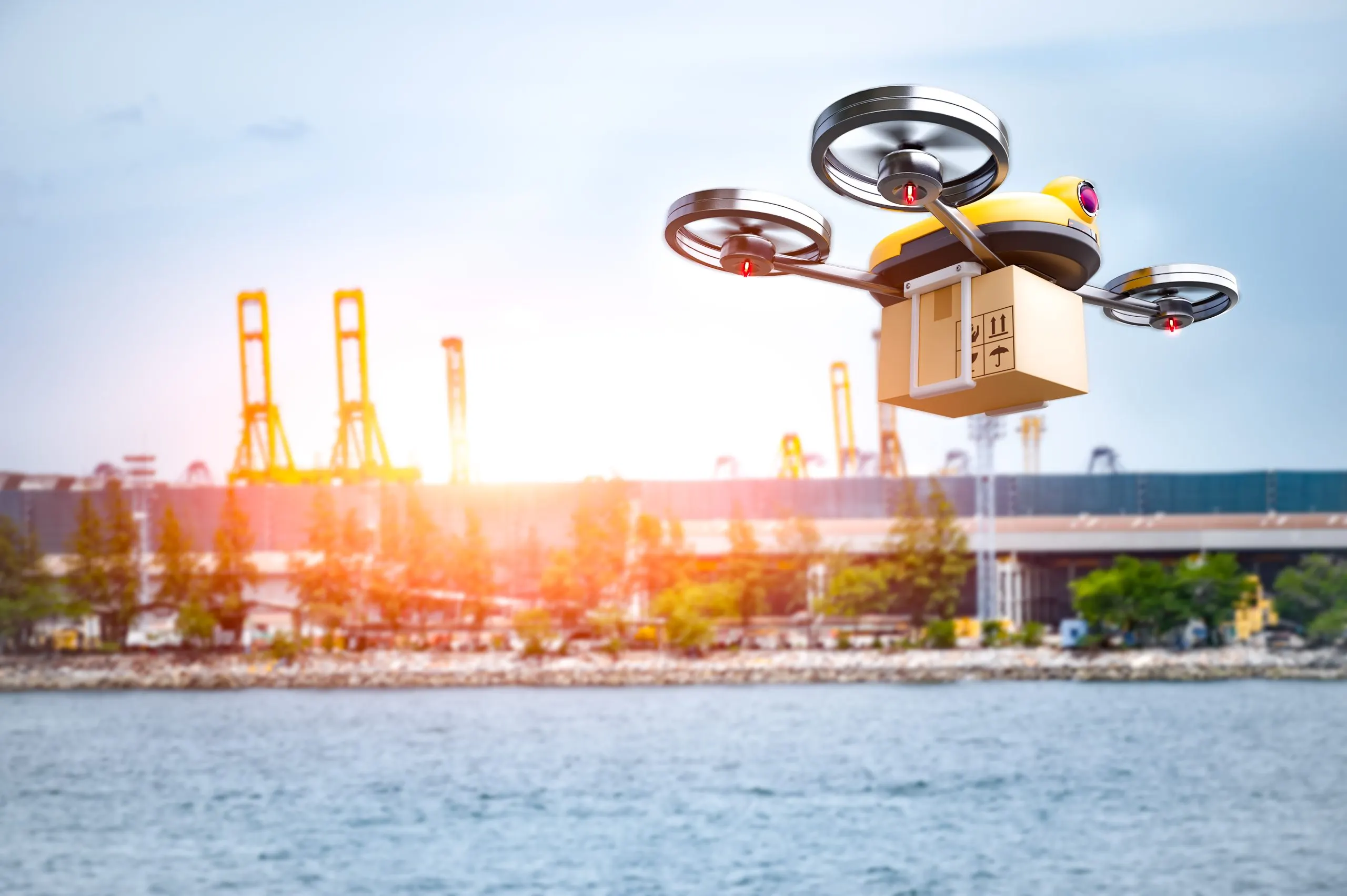UAE small UAV Market outlook 2035 delivery-drone-by-river-against-sky-scaled