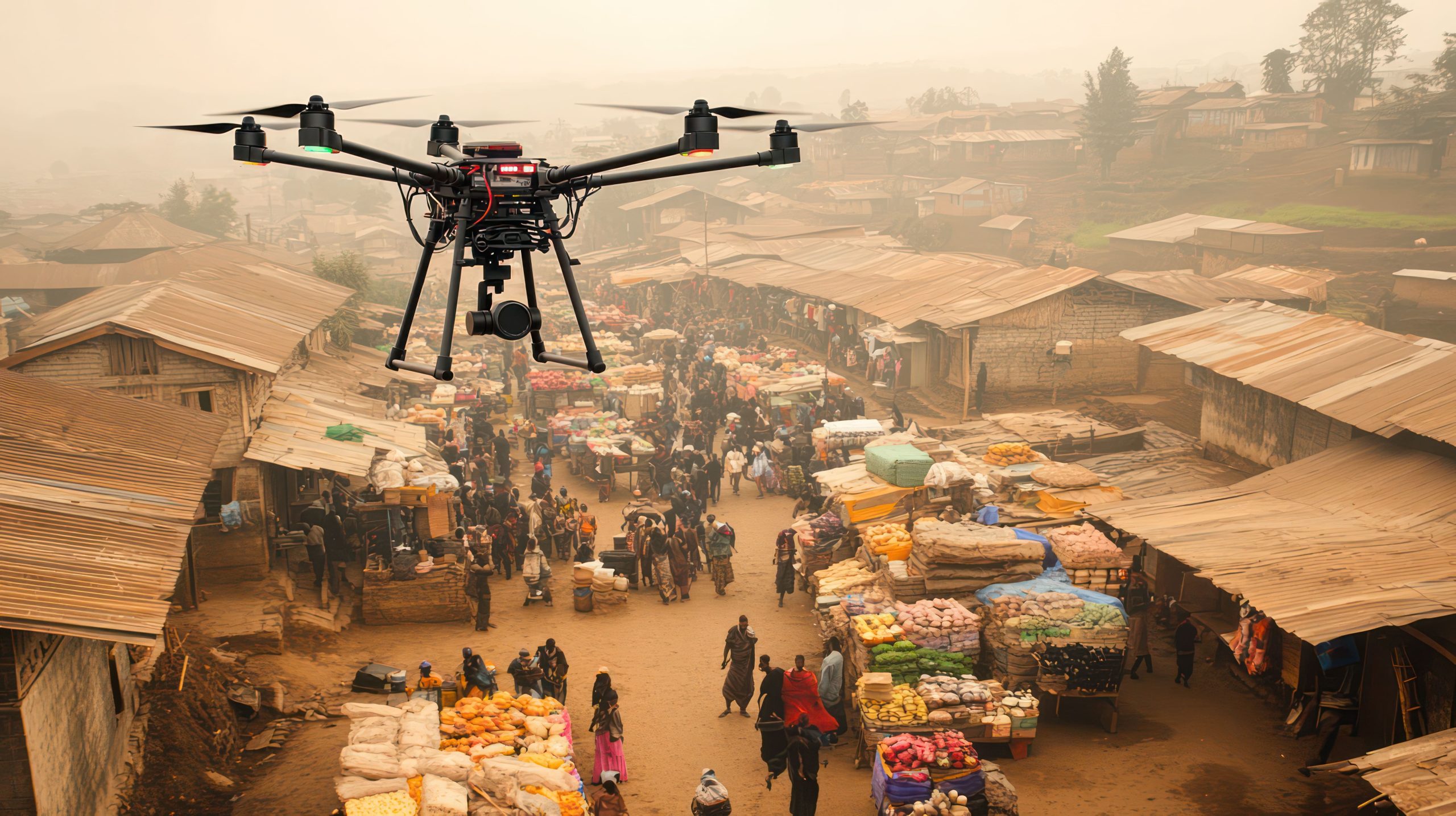 Israel anti drone Market outlook to 2035 drone-flies-busy-local-market-small-village-capture-peoples-energy-movement-1-scaled