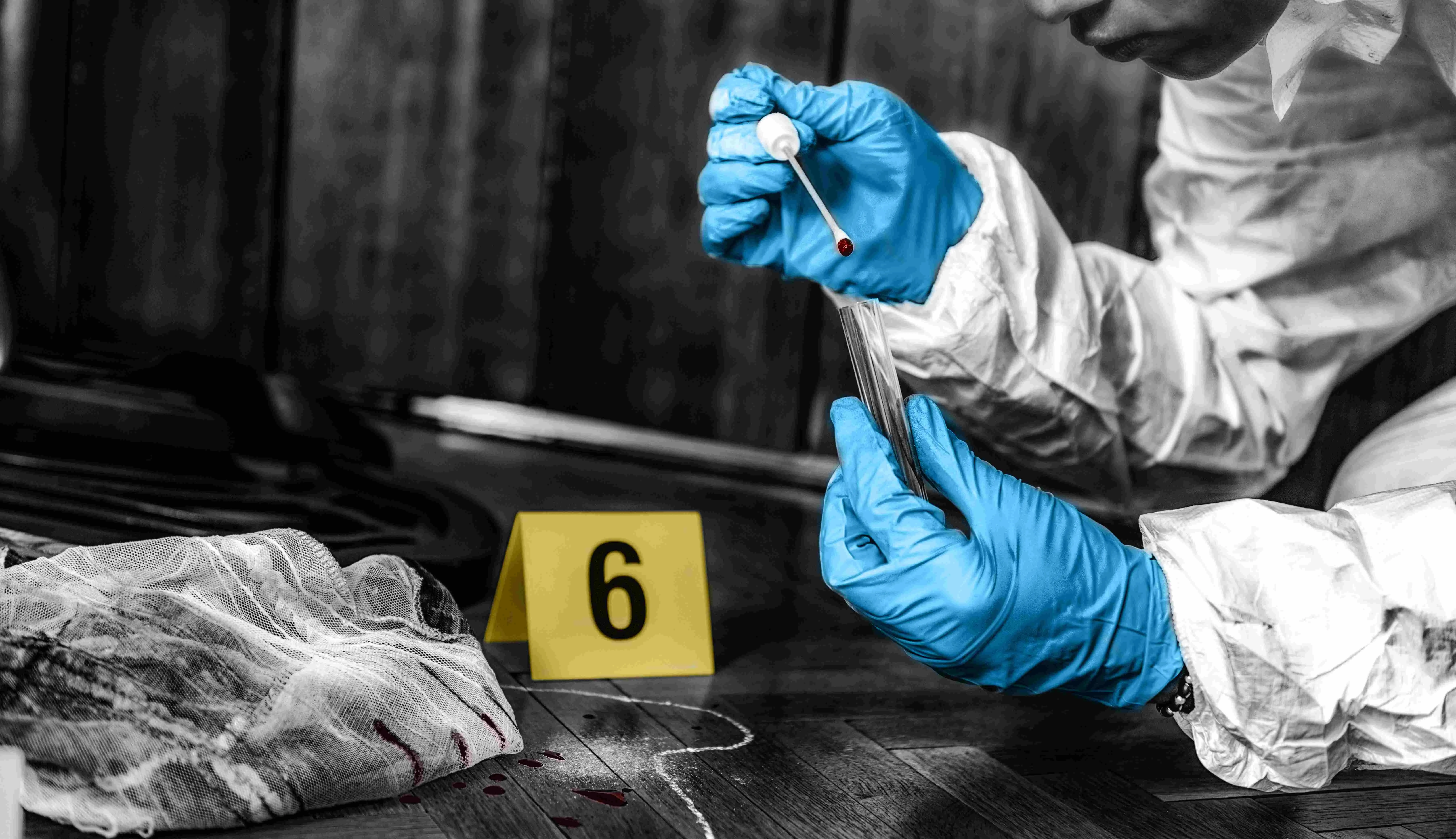 Israel Digital Forensic Laboratory-as-a-Service Market outlook 2035 forensic-investigator-collecting-blood-evidence-from-crime-scene_compressed