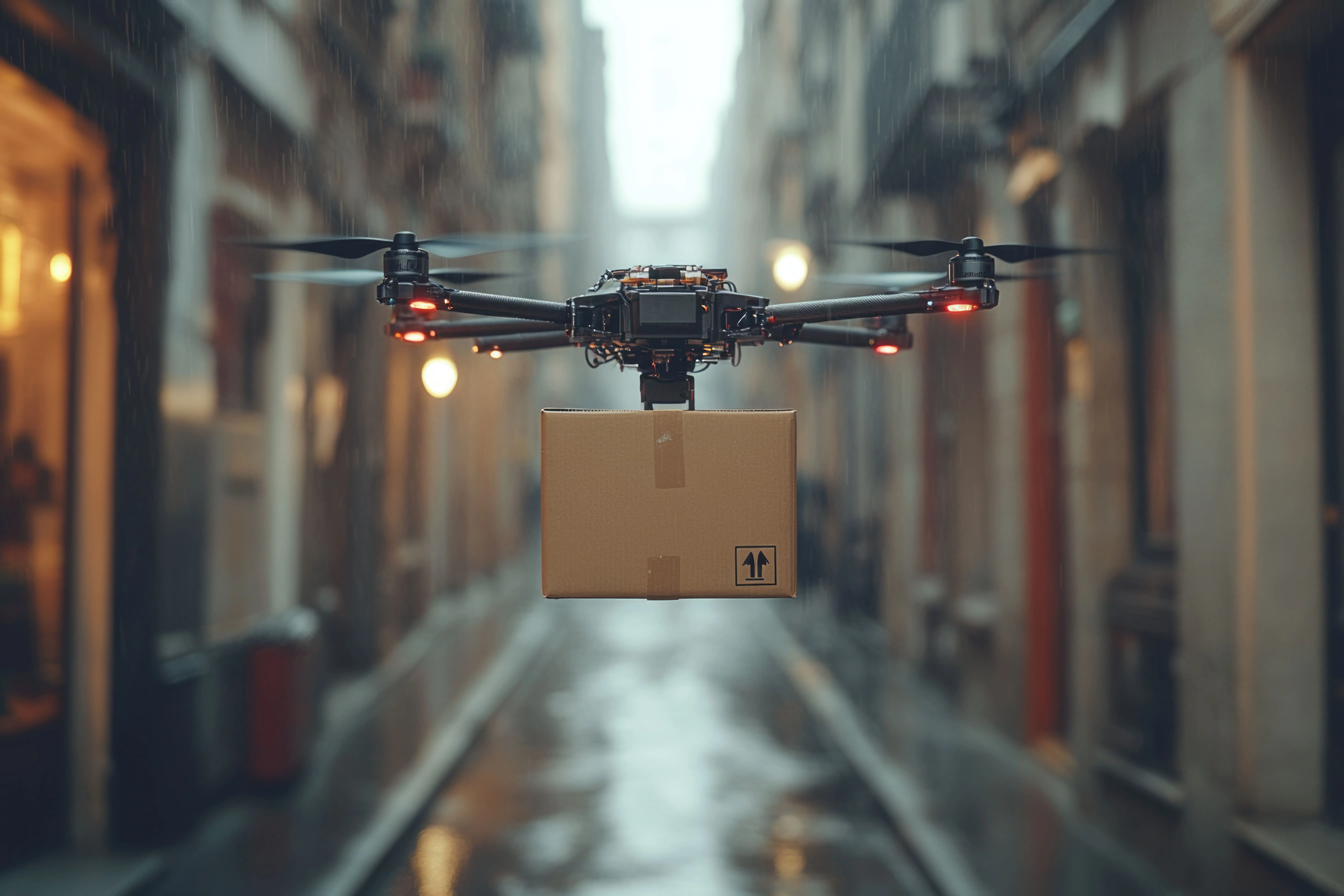 Israel Cargo Drones Market outlook to 2035 future-city-delivery-drones-transporting-cardboard-boxes-cargo-advanced-urban-logistics-1-1
