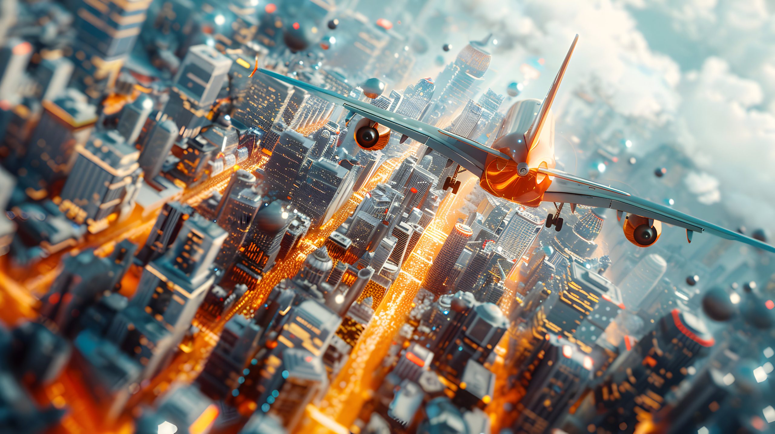 Europe aerospace composites Market outlook 2035 glossy-travel-clusters-abstract-digital-art-representing-grouping-innovation-travel-technolo-scaled