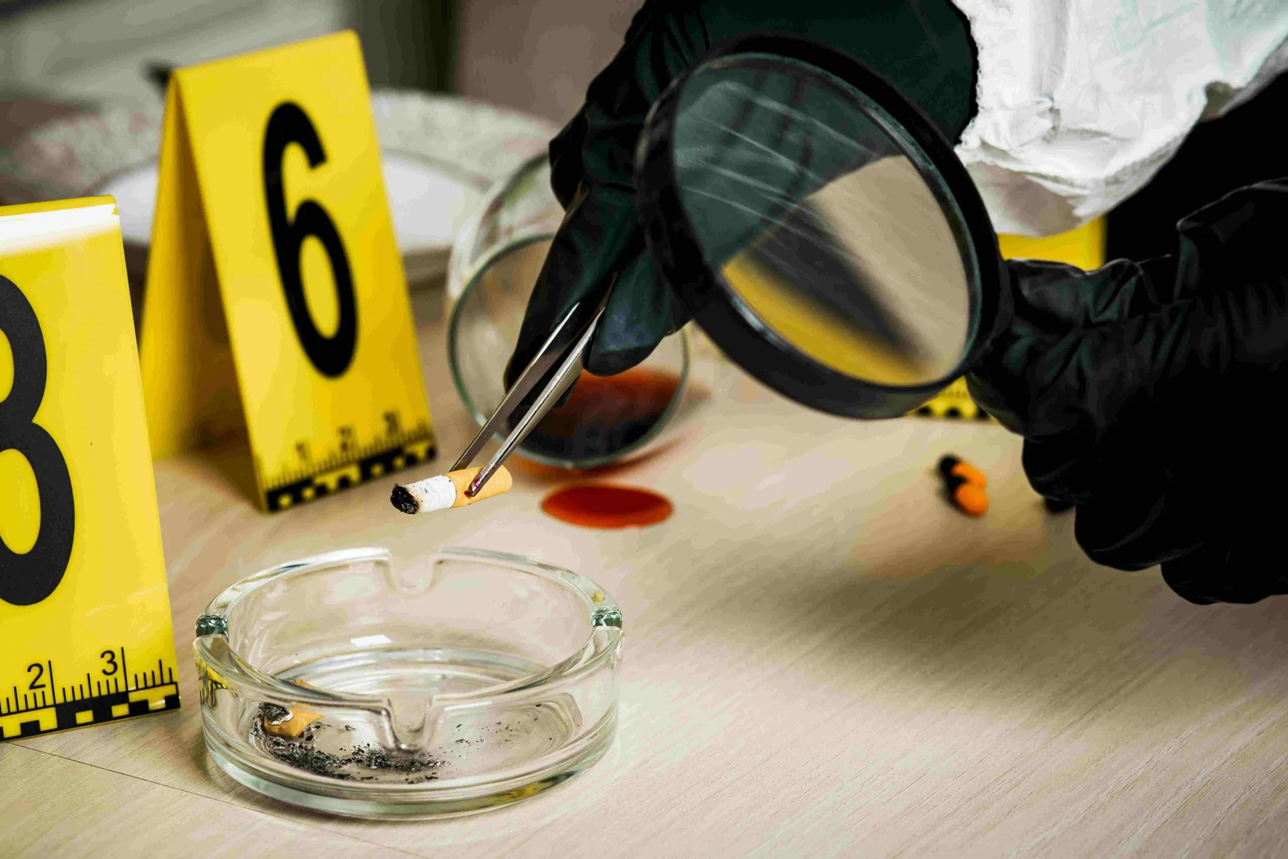 India Digital Forensic Laboratory-as-a-Service Market outlook 2035 investigation-scene-found-cigarette-butt_compressed-scaled