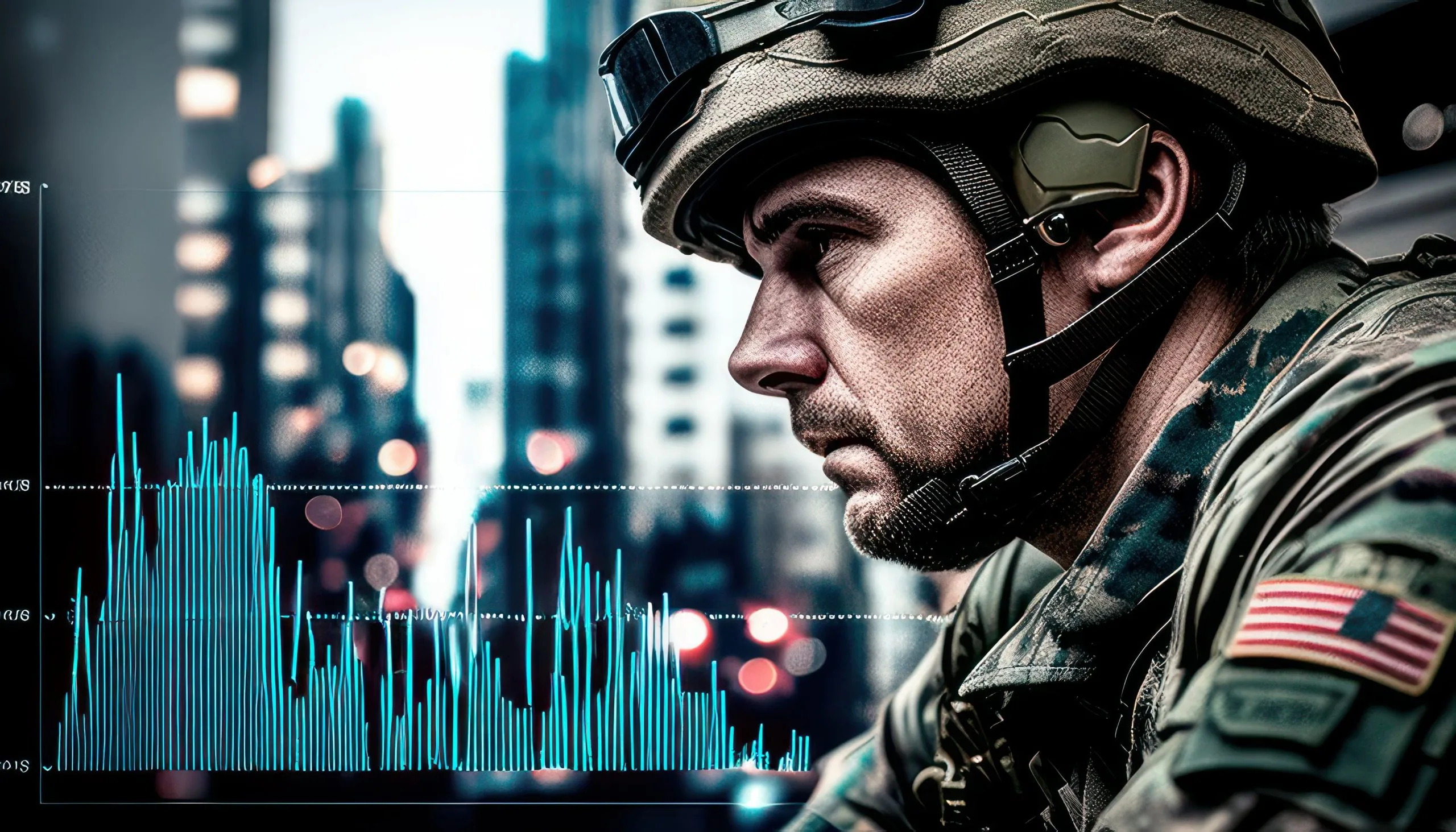 Australia ballistic protection Market outlook to 2035 man-military-uniform-looks-screen-with-graph-future-1-scaled