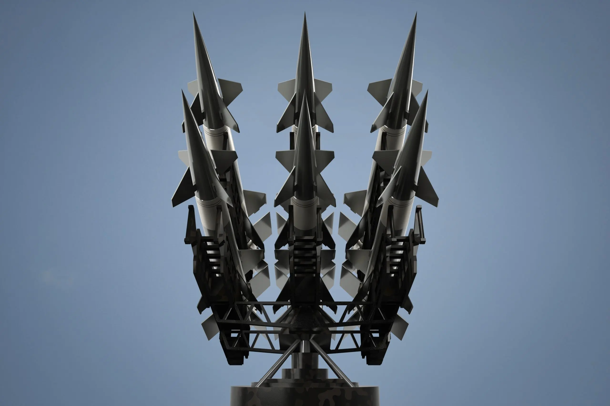 US aircraft weapons Market outlook 2035 many-missiles-launcher-3d-illustration-scaled
