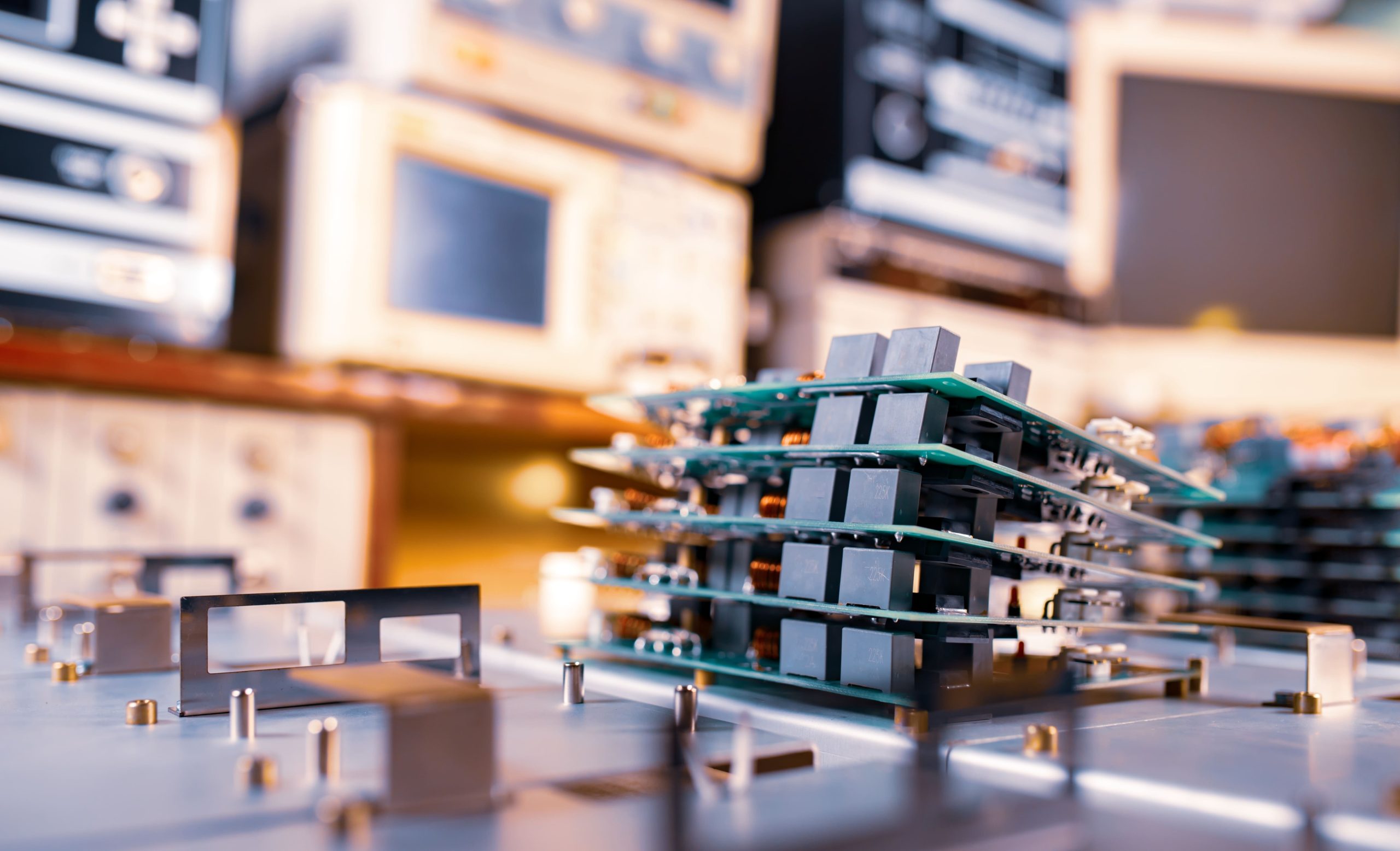 Germany Semiconductor Infrastructure Market Outlook to 2035 microchips-are-stacked-top-each-other-1-scaled