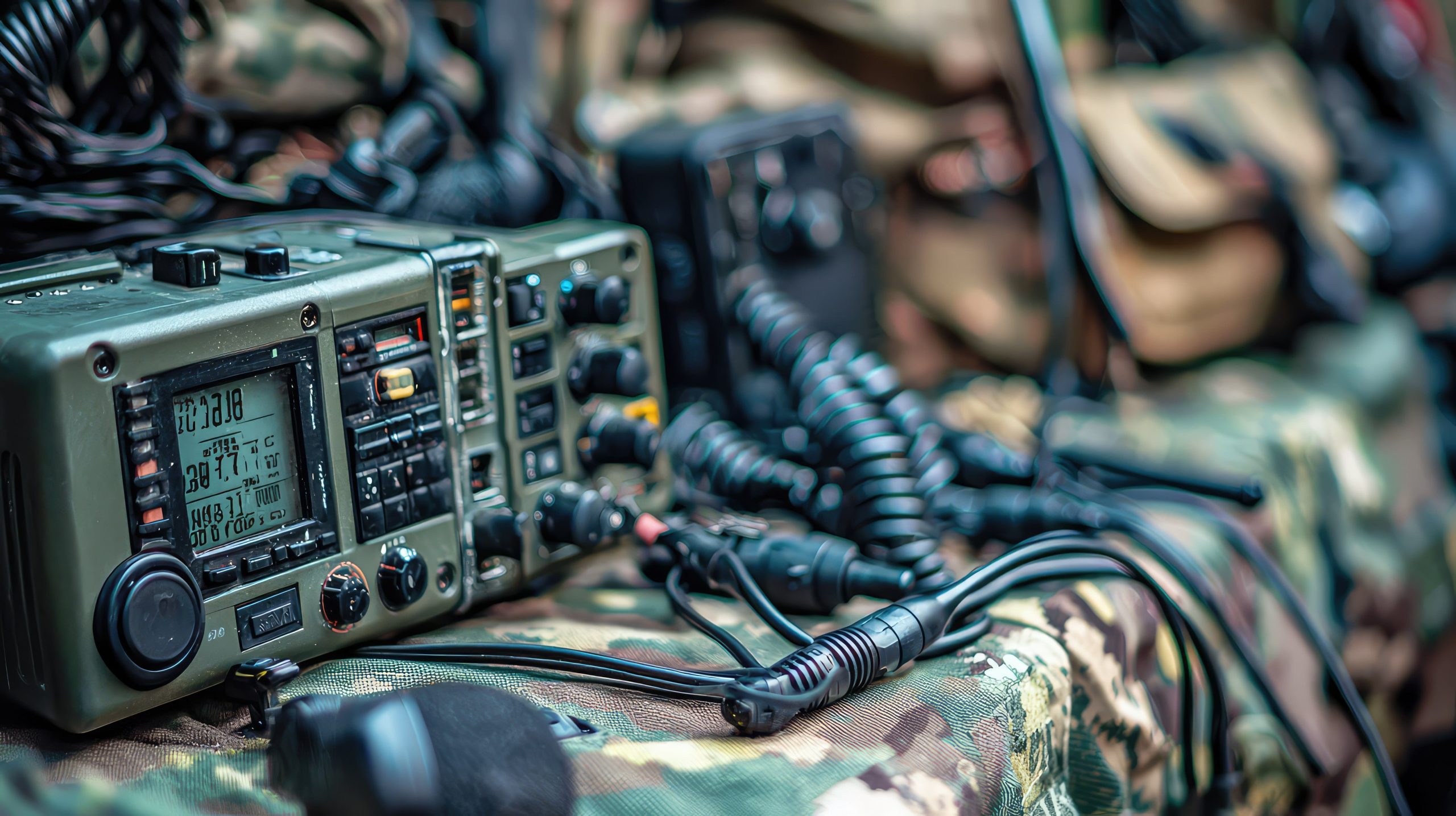 Israel defense electronics Market outlook 2035 military-communication-gear-camouflage-background-1-scaled