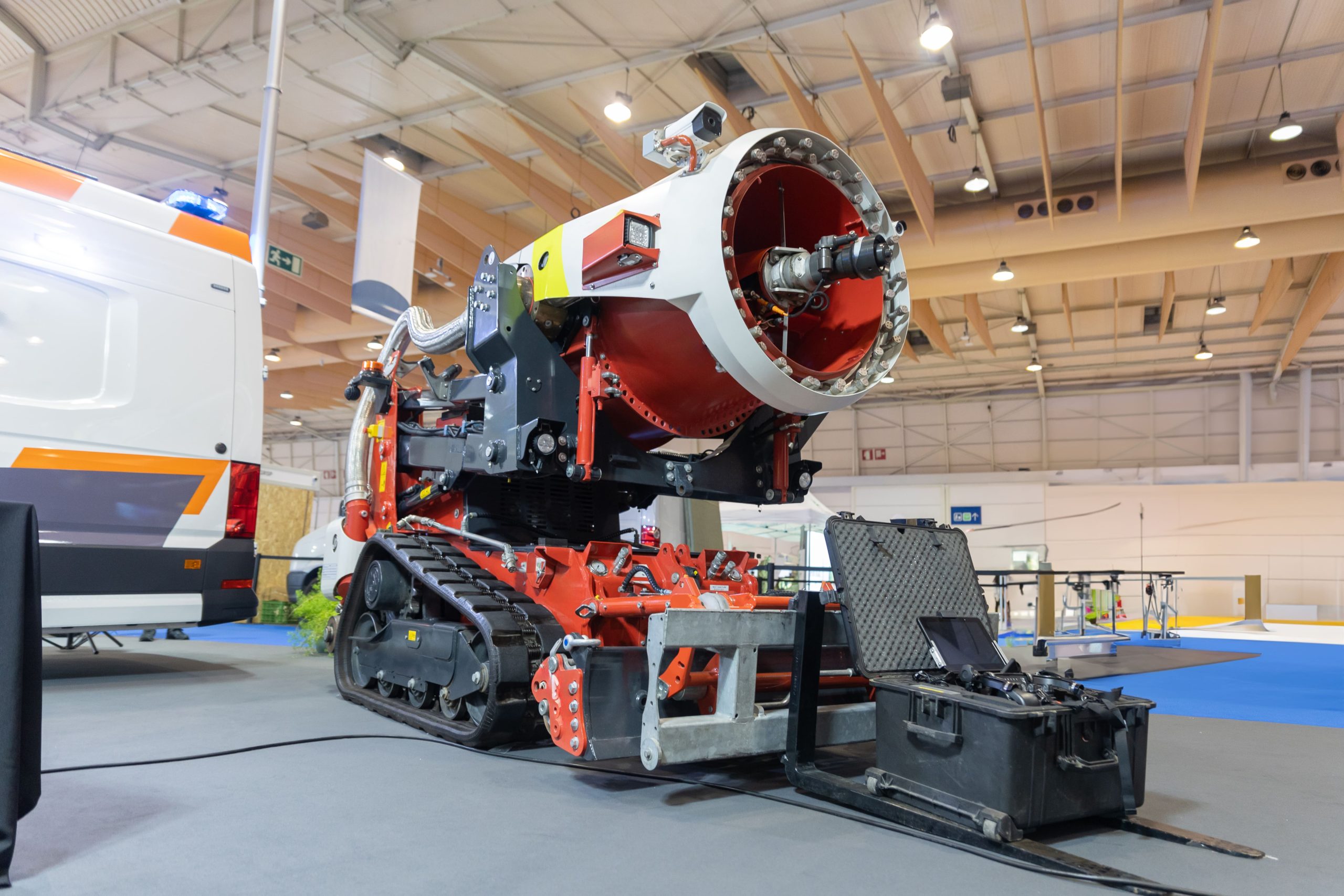 USA commercial aircraft disassembly Market outlook to 2035 red-firefighter-drone-tracked-chassis-equipment-rescue-1-scaled