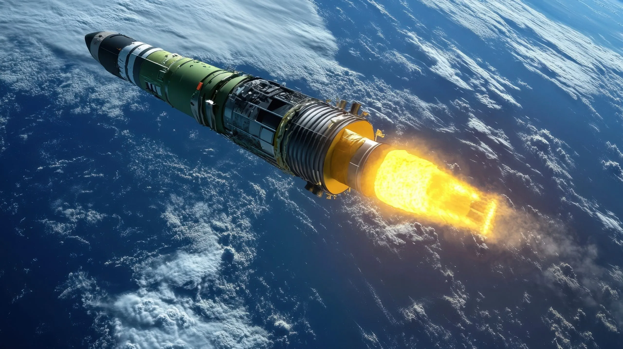 US space propulsion Market outlook 2035 rocket-propulsion-outer-space-featuring-earth-horizon-background-scaled