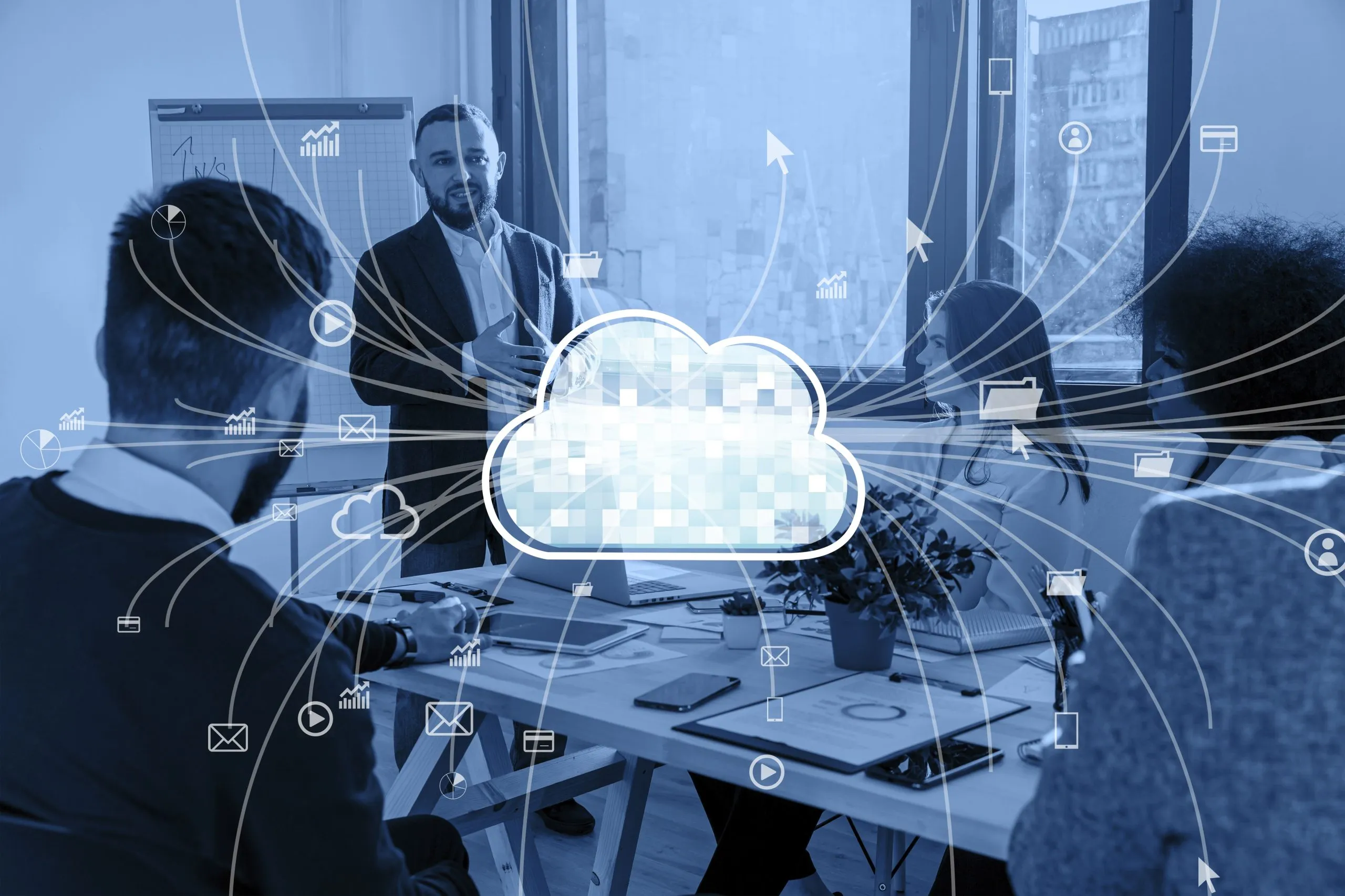 India Cloud Infrastructure Market Outlook to 2035 saas-concept-collage-1-scaled