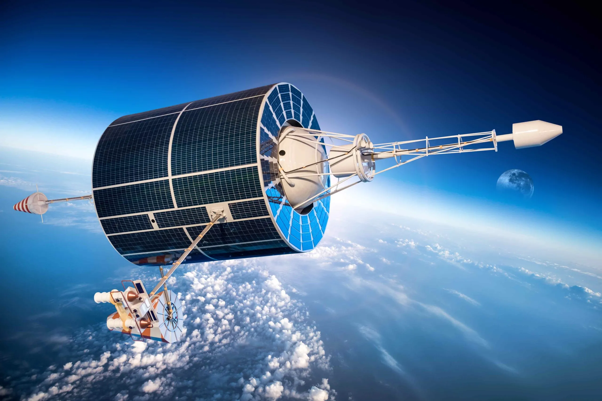 India Electric Propulsion Satellites Market outlook 2035 space-satellite-orbiting-earth-background-star-sun-elements-this-image-furnished-by-nasa_compressed-scaled