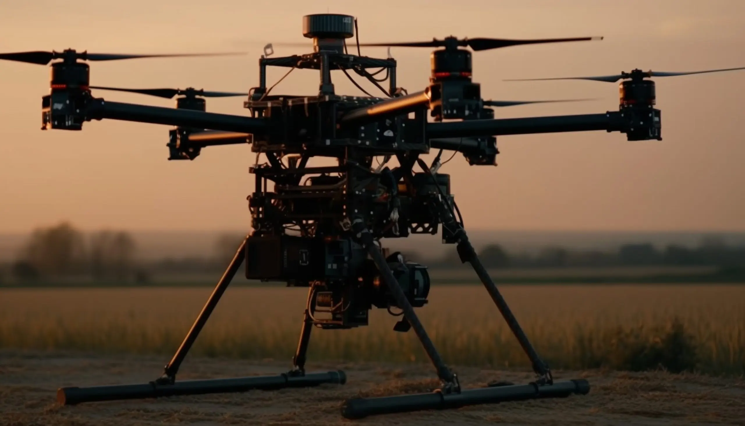 KSA land based remote weapon stations Market outlook to 2035 sunset-silhouette-drone-captures-nature-beauty-mid-air-generated-by-ai-scaled