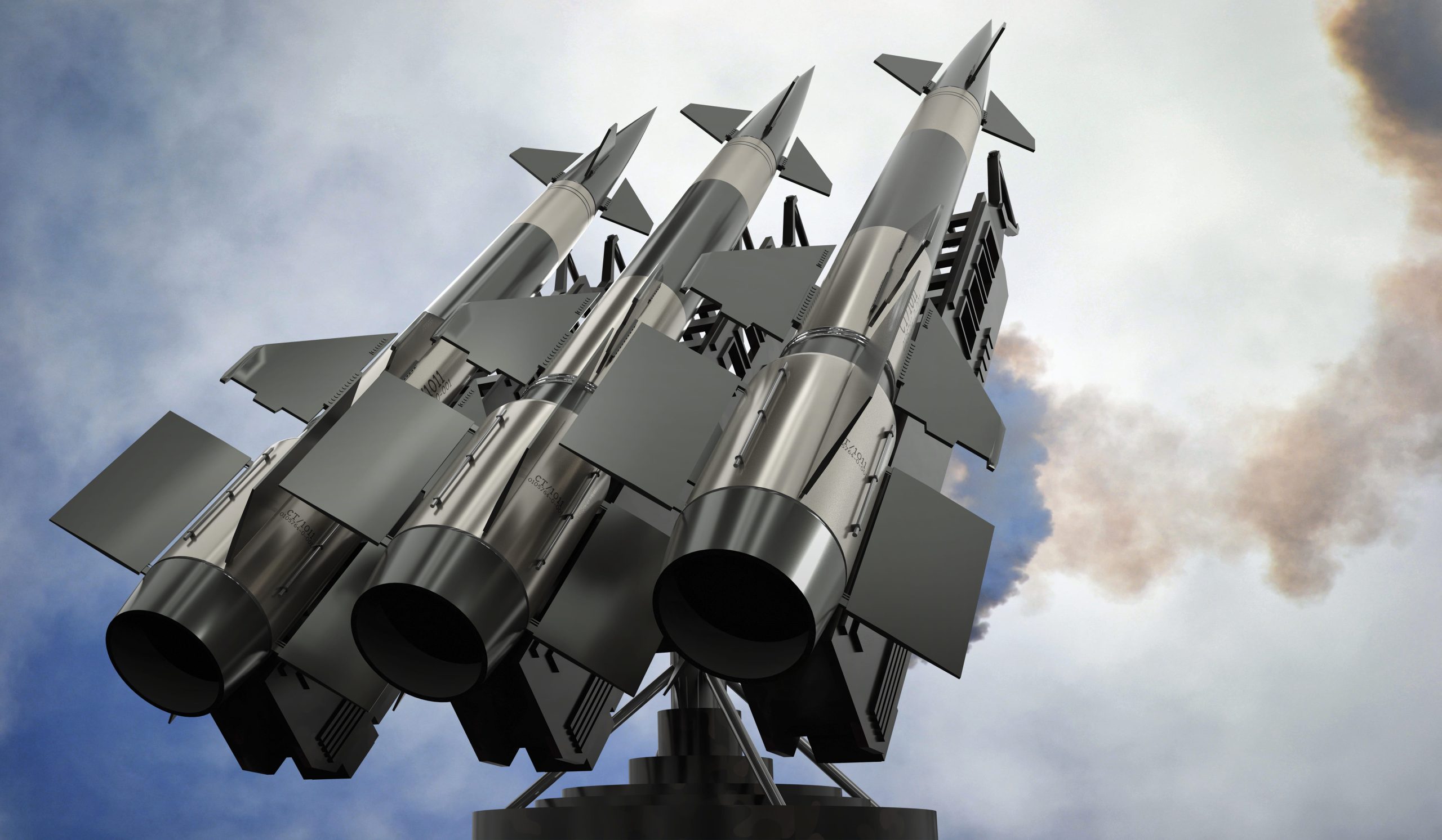 US missiles and missile defense systems Market outlook 2035 three-missiles-launcher-3d-illustration-1-scaled
