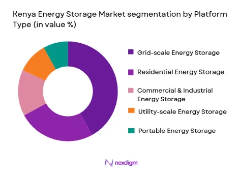 Kenya Energy Storage Market segmentation by platform type