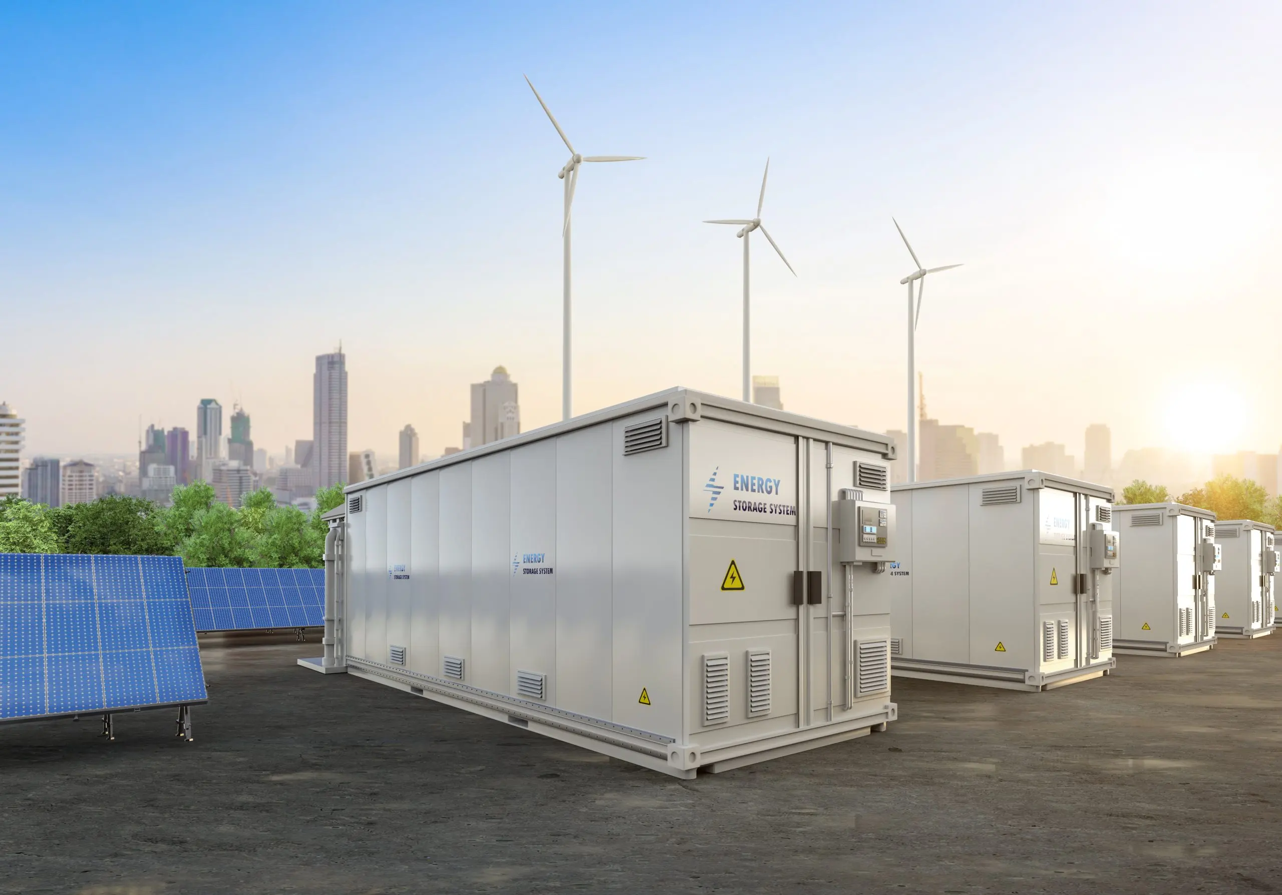 USA Battery Energy Storage System Market Outlook to 2035 amount-energy-storage-systems-battery-container-units-with-solar-turbine-farm-scaled