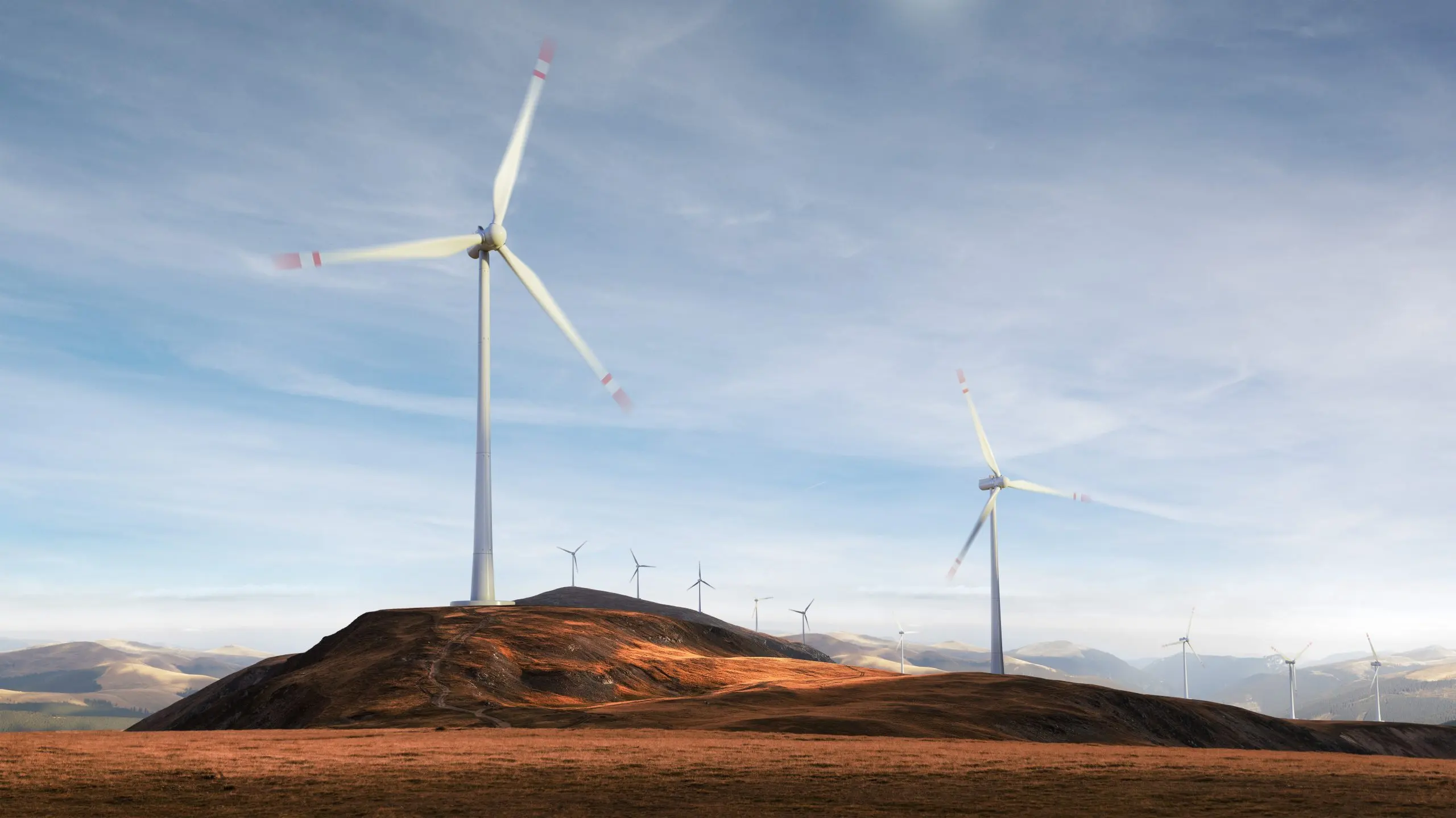 Australia Wind Energy Market Outlook to 2035 beautiful-view-wind-turbines-field-landscape-wind-energy-generator-scaled