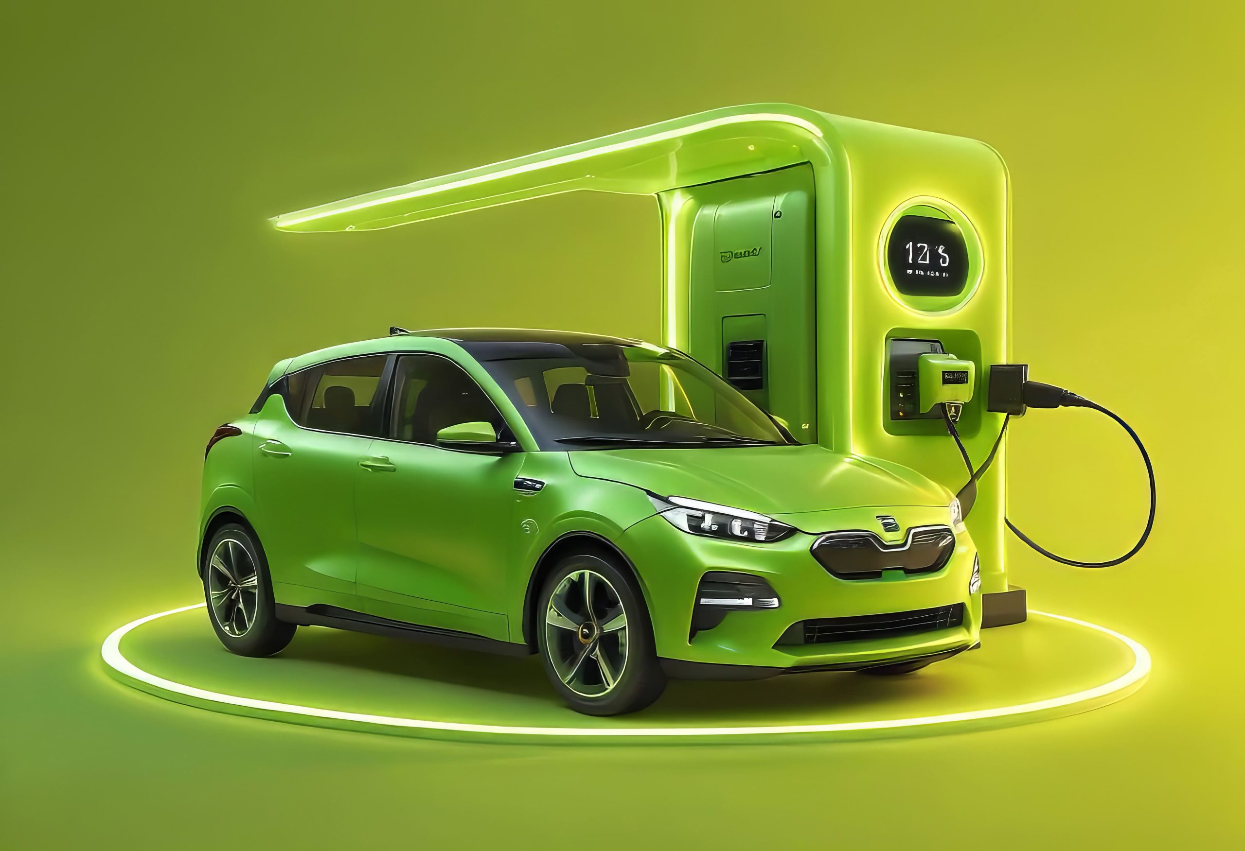 Indonesia Electric Vehicle Market Outlook to 2035 car-with-number-12-it-is-charging-1-scaled